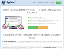 Tablet Screenshot of accesspasswordrecoverytool.com
