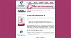 Desktop Screenshot of microsoft.accesspasswordrecoverytool.com
